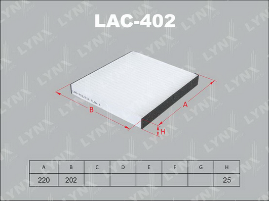 LAC-402 Фильтр салона MAZDA Demio