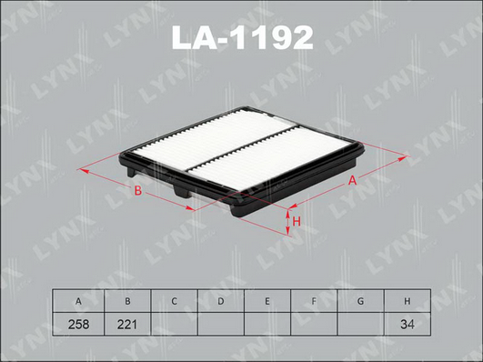 LA-1192 Фильтр воздушный