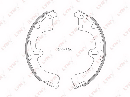 BS-7502 Колодки тормозные задние