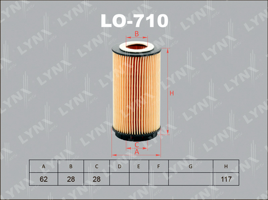 LO-710 Фильтр масляный HYUNDAI SANTA