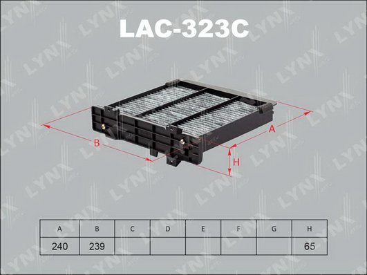 LAC-323C Фильтр салонный угольный