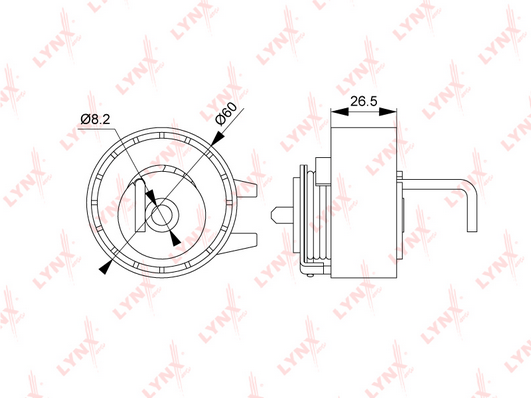 PB-1197 PB 1197 Натяжной ролик / ГРМ