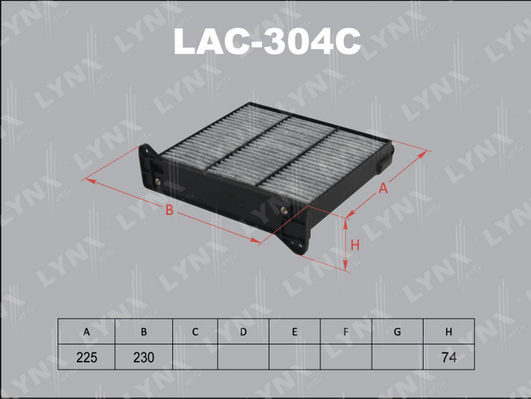 LAC-304C Фильтр салона MITSUBISHI