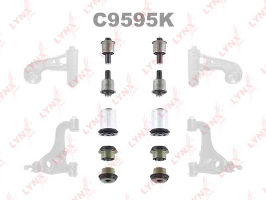 C9595K Комплект сайлентблоков /