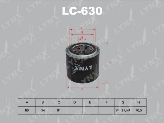 LC-630 Фильтр масляный DAEWOO/GM/OPEL