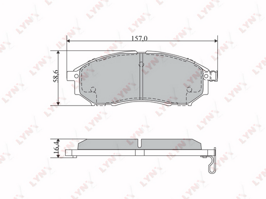 BD-5725 Колодки тормозные NISSAN