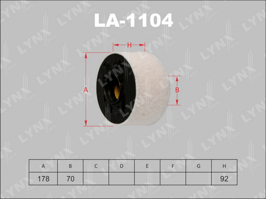 LA-1104 Фильтр воздушный