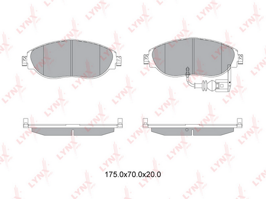 BD-8042 Колодки тормозные SKODA