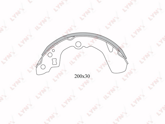 BS-7302 Колодки тормозные задние