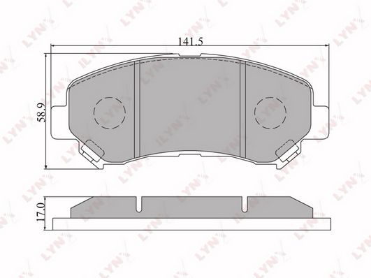 BD-5711 Колодки тормозные NISSAN
