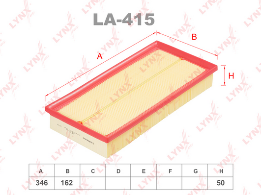 LA-415 Фильтр воздушный