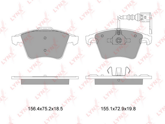 BD-8001 Колодки тормозные VOLKSWAGEN