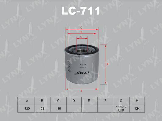 LC-711 Фильтр масляный NISSAN Atlas