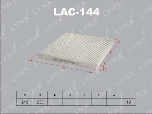 LAC-144 Фильтр салона