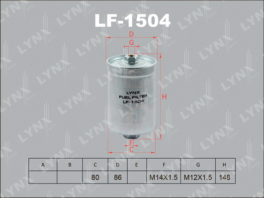 LF-1504 Фильтр топливный