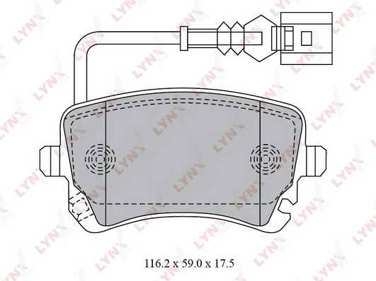 BD-8033 Колодки тормозные задние VW