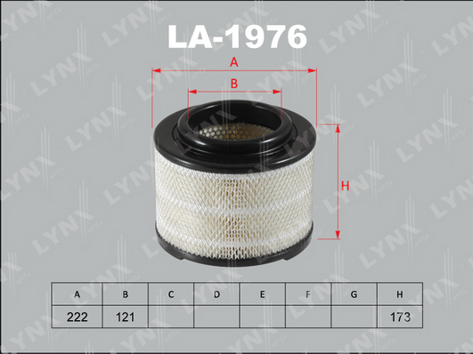 LA-1976 Фильтр воздушный FORD
