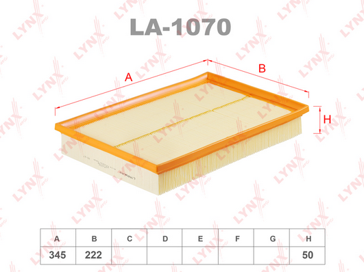 LA-1070 Фильтр воздушный VAG