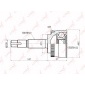 CO5724A ШРУС NISSAN ALMERA(N15)