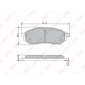 BD5725 Колодки тормозные NISSAN