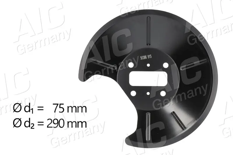 56386 Splash Guard, brake disc