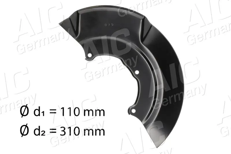 56018 Splash Guard, brake disc