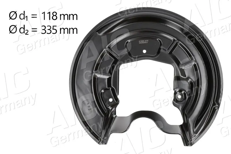 57692 Splash Guard, brake disc