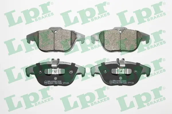 LPR 05P1528 Колодки тормозные дисковые