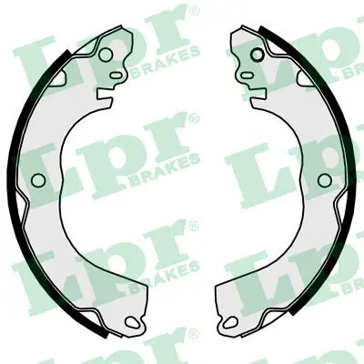 LPR 01097 Колодки барабанные nissan