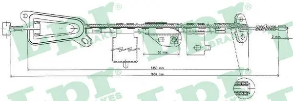 C0481B Трос ручного тормоза