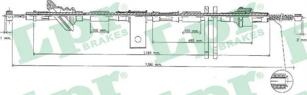 LPR C0833B Трос