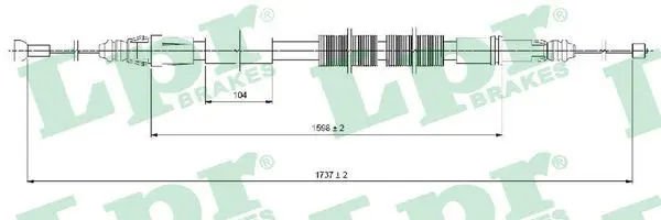 LPR C1028B Трос