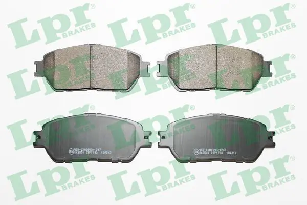 LPR 05P1792 Колодки тормозные дисковые