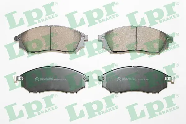 LPR 05P1406 Комплект тормозных колодок