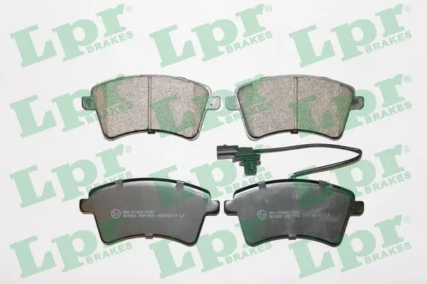 LPR 05P1800 Колодки тормозные RENAULT
