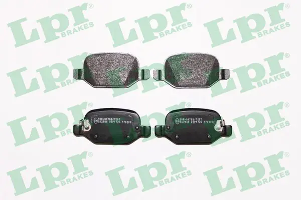 LPR 05P1725 Комплект тормозных колодок