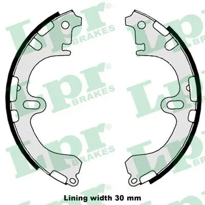 LPR 08800 Колодки торм.бар.TOYOTA