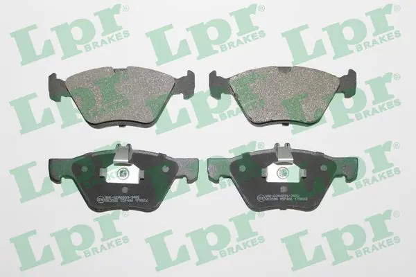 LPR 05P406 Колодки тормозные дисковые