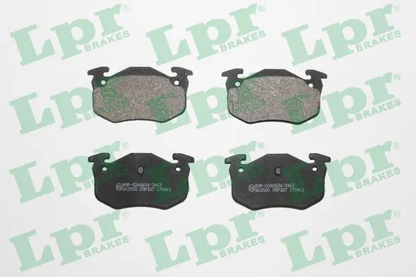 LPR 05P307 Колодки тормозные CITROEN