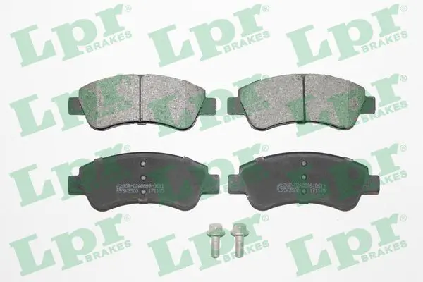 LPR 05P1188 Колодки тормозные дисковые LPR
