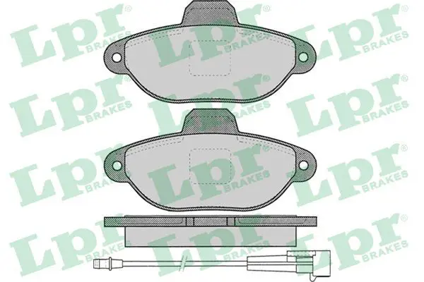 LPR 05P1262 Колодки тормозные FIAT 500