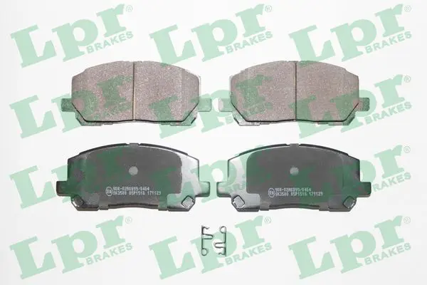 LPR 05P1516 Колодки тормозные дисковые LPR