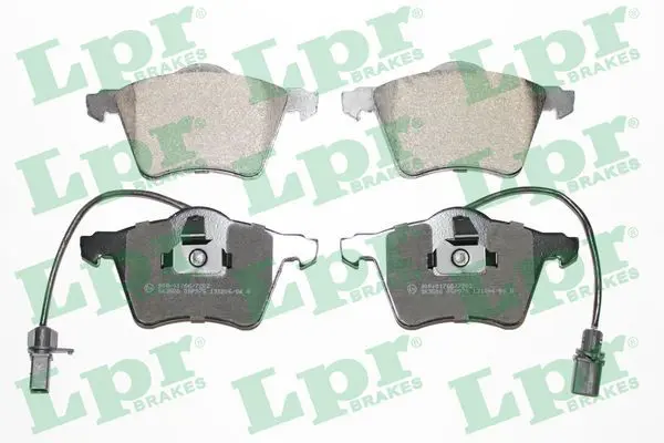 LPR 05P975 Колодки тормозные VOLKSWAGEN