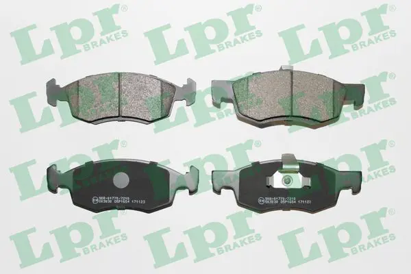 LPR 05P1654 Колодки тормозные RENAULT