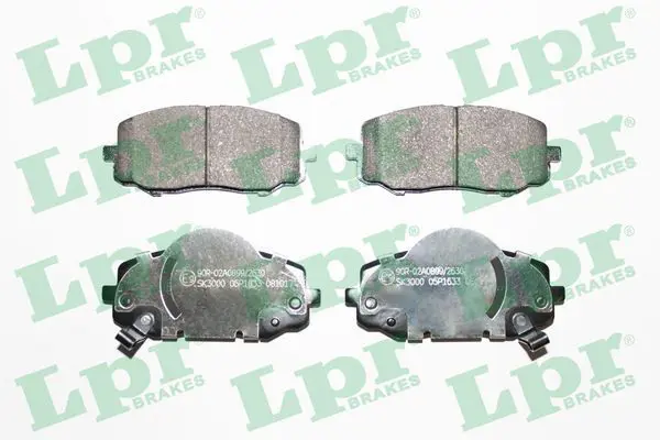 LPR 05P1633 Колодки тормозные дисковые