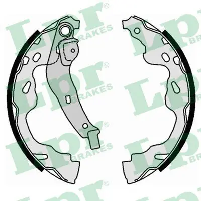 LPR 08660 Колодки торм.бар.TOYOTA