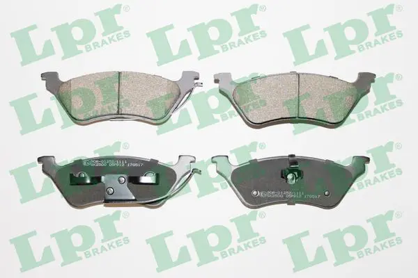 LPR 05P912 Колодки тормозные CHRYSLER