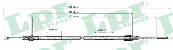 LPR C0621B Трос