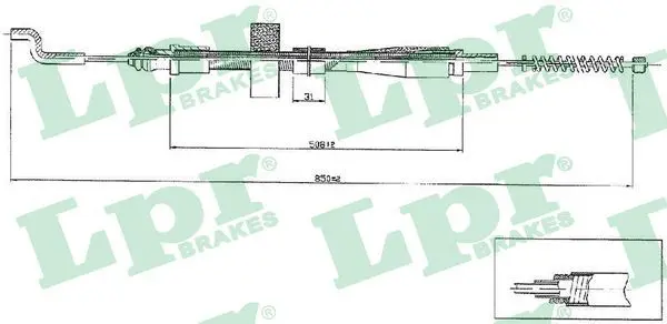 LPR C0971B Трос