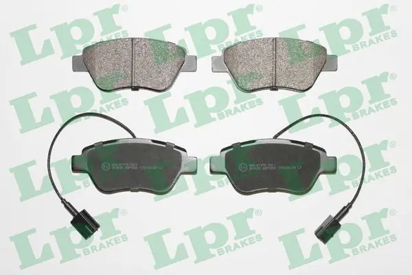 LPR 05P1656 Колодки торм пер Mito 500